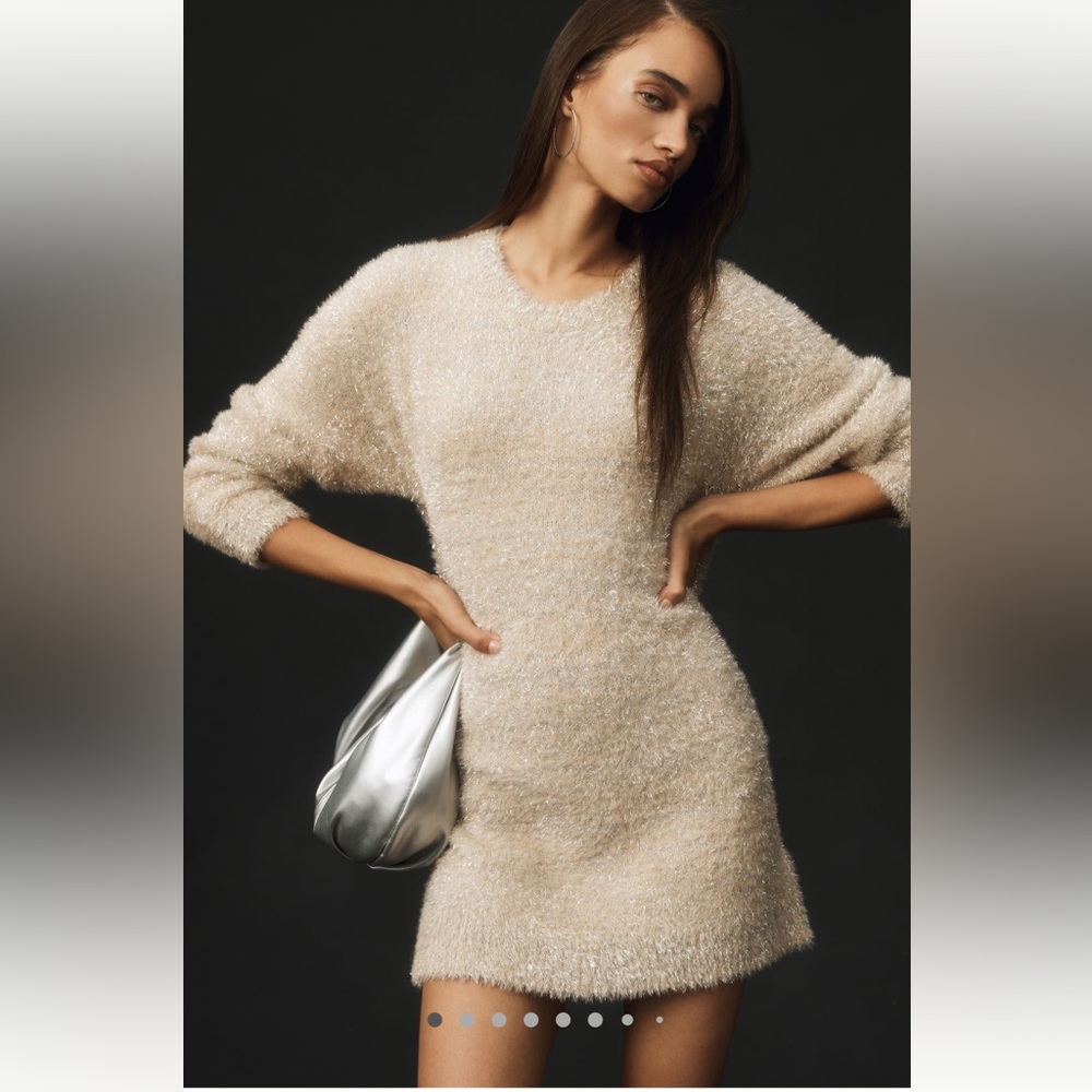 Anthropologie Eyelash Knit Mini Dress Size 3X Plus